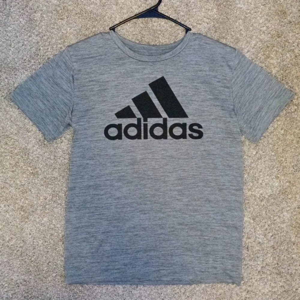 Grey dri fit adidas shirt